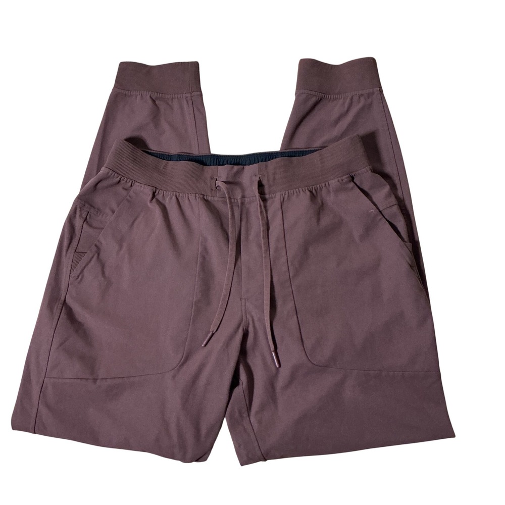 Lululemon ABC Jogger Warpstreme Mens L Brown Earth 28 Inseam M5A85S Tapered Pant